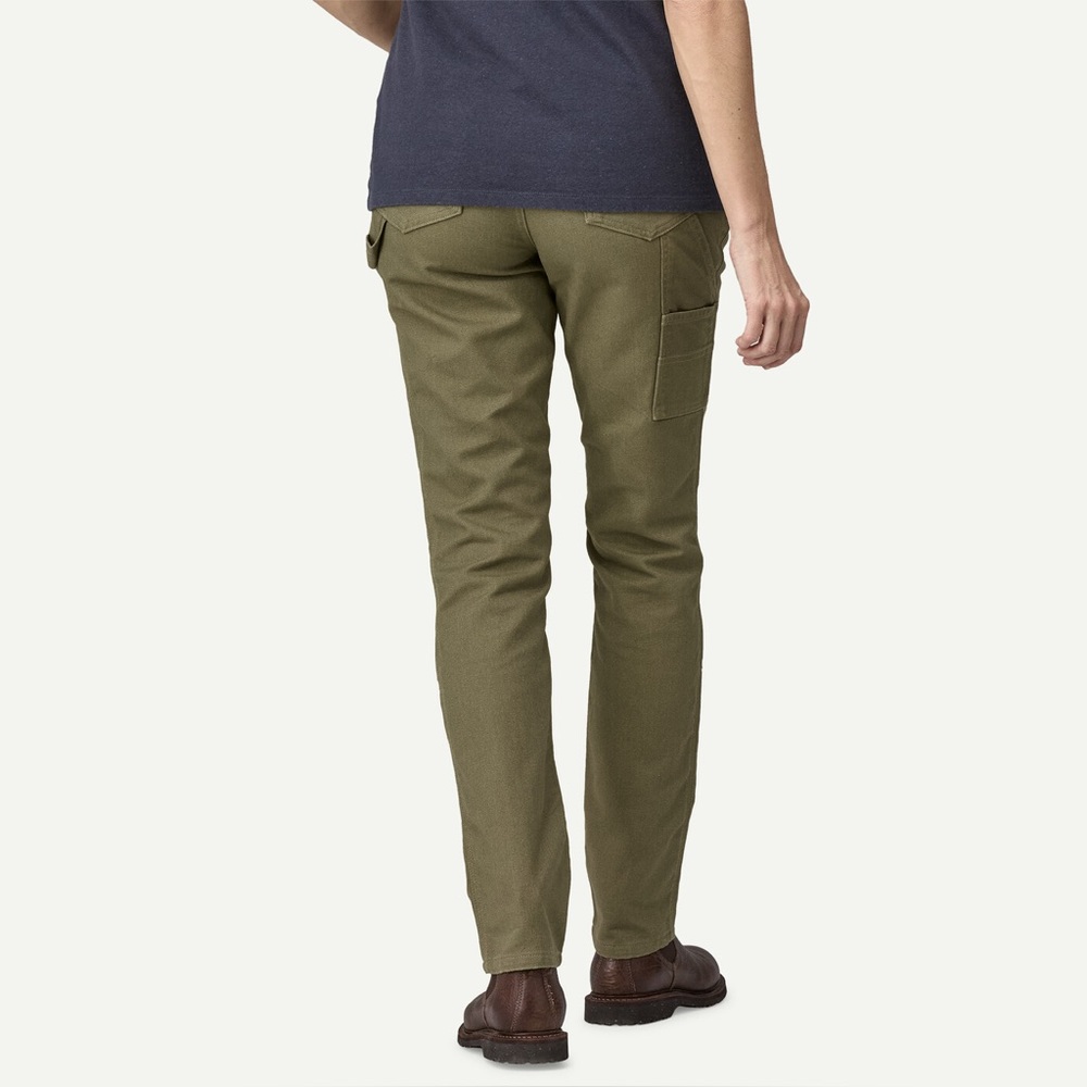 NWT Patagonia Worn Wear Slim All Seasons Hemp Pants Olive Green Size 10 Long - Picture 4 of 16